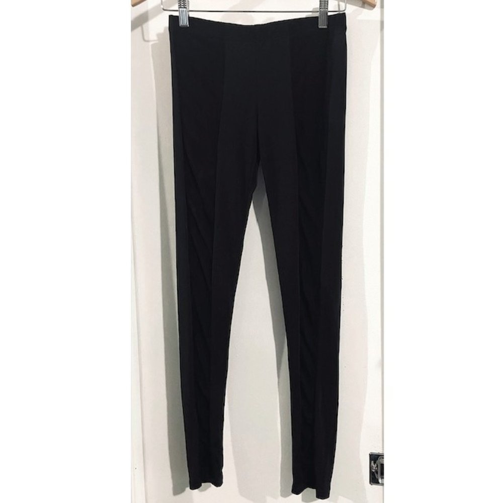 Tobi Black Leggings with Mesh Front Panel Size Large (L)